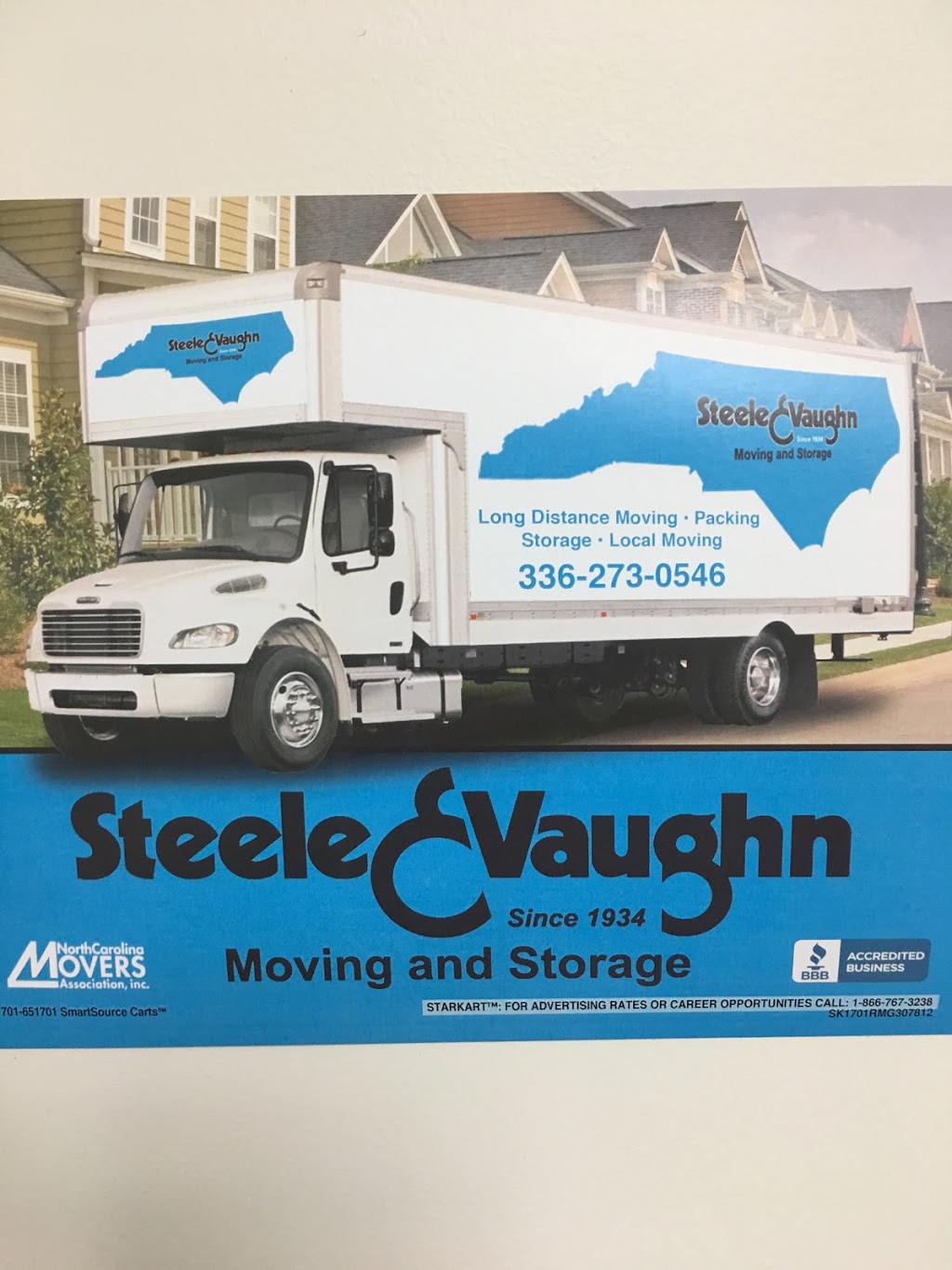 Steele & Vaughn Moving and Storage | 1401 Yanceyville St, Greensboro, NC 27405, USA | Phone: (336) 273-0546