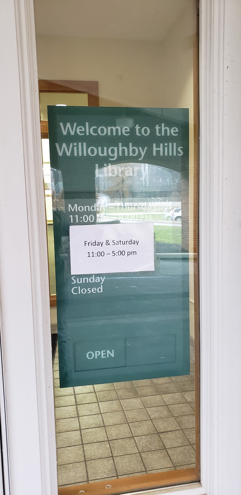 Willoughby Hills Library | 35400 Chardon Rd, Willoughby Hills, OH 44094 | Phone: (440) 942-3362