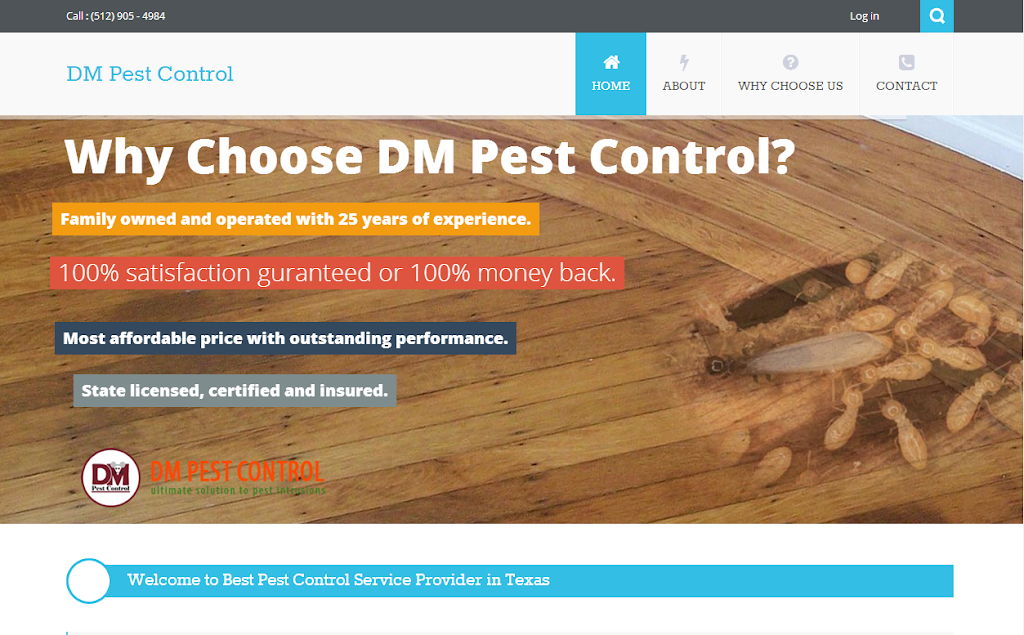 D. M. PEST CONTROL | 3313 Flat Iron Ct, Leander, TX 78641, USA | Phone: (512) 905-4984