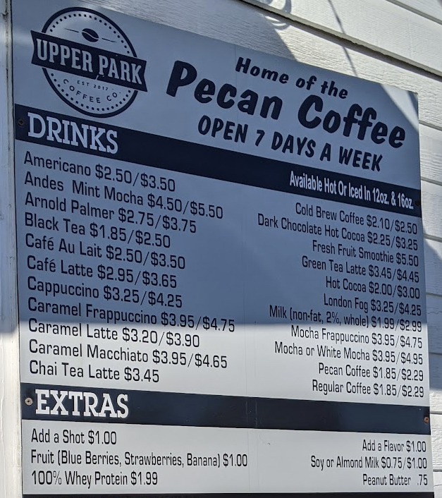 Upper Park Coffee Company | 5185 US-377, Krugerville, TX 76227, USA | Phone: (940) 440-6610