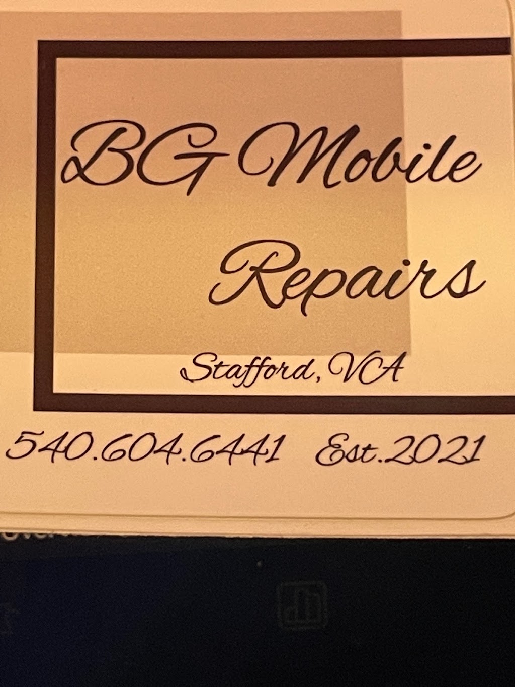 BG Mobile Repairs LLC | 2615 Garrisonville Rd, Stafford, VA 22556, USA | Phone: (540) 604-6441