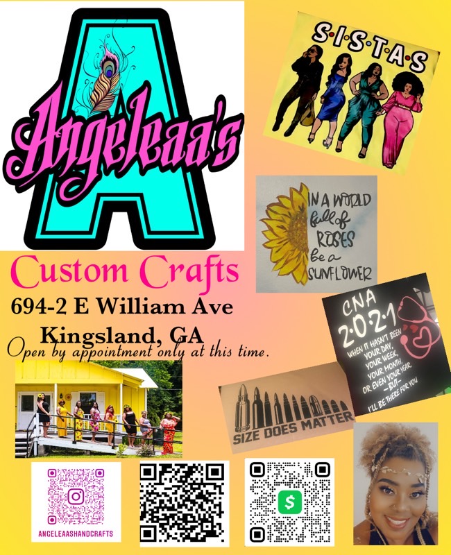 Angeleaa’s Custom Crafts | 694 E William Ave Suite 2, Kingsland, GA 31548, USA | Phone: (912) 540-5173