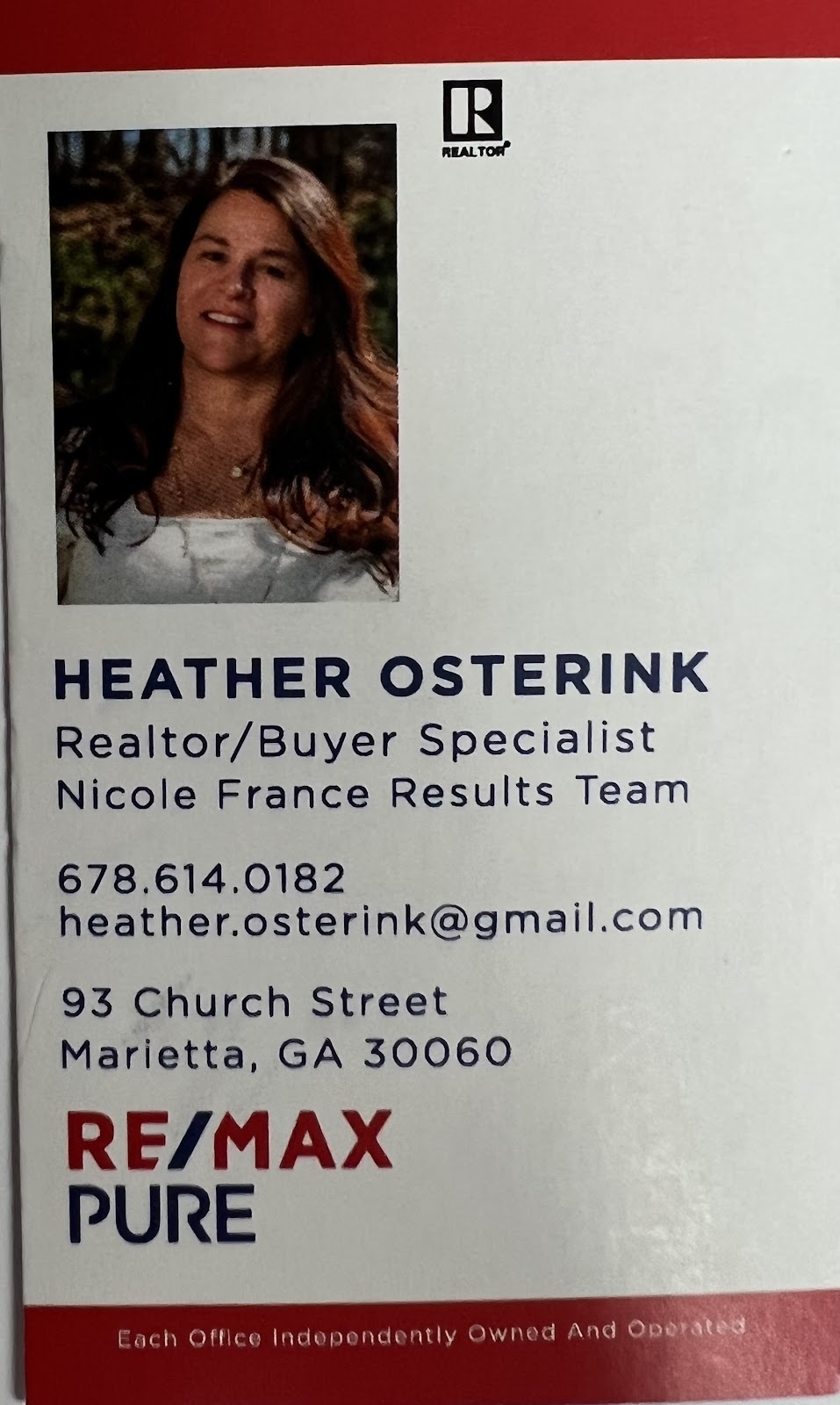 Heather Osterink Remax Pure | 451 Estates View Dr, Acworth, GA 30101, USA | Phone: (678) 614-0182