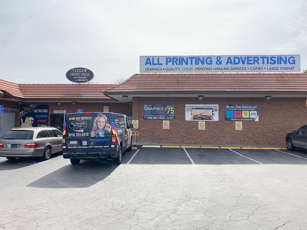 All Printing Services , Inc. | 15616 Ventura Blvd, Encino, CA 91436, USA | Phone: (818) 783-0510