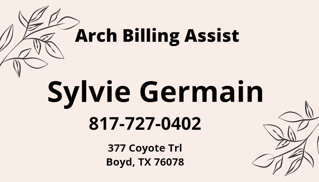 Arch Billing Assist | 377 Coyote Trail, Rhome, TX 76078, USA | Phone: (817) 727-0402