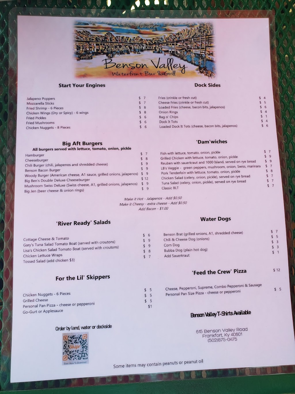 Benson Marina Restaurant & Willie’s Tiki Bar | 651 Benson Valley Rd, Frankfort, KY 40601, USA | Phone: (502) 875-0475