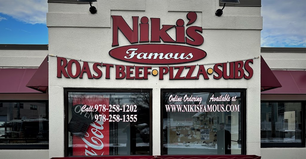 Nikis Famous Roast Beef, Pizza & Subs | 208 Sutton St, North Andover, MA 01845, USA | Phone: (978) 258-1355