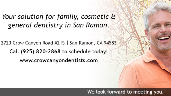 Crow Canyon Dental | 2821 Crow Canyon Rd # 200, San Ramon, CA 94583, USA | Phone: (925) 838-1533