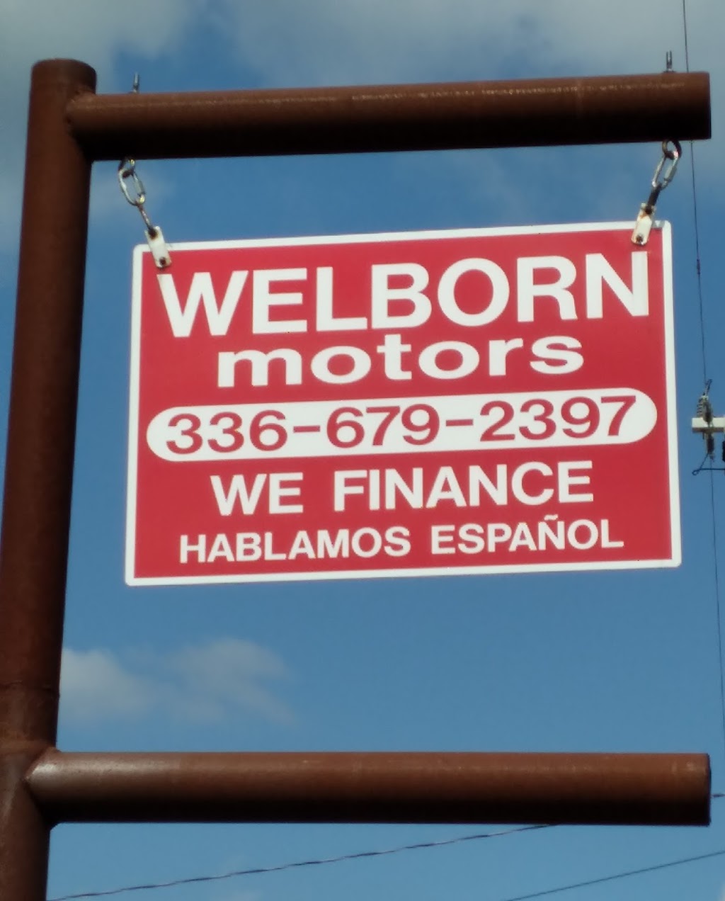 Welborn motors | 1009 W Main St, Yadkinville, NC 27055, USA | Phone: (336) 679-2397