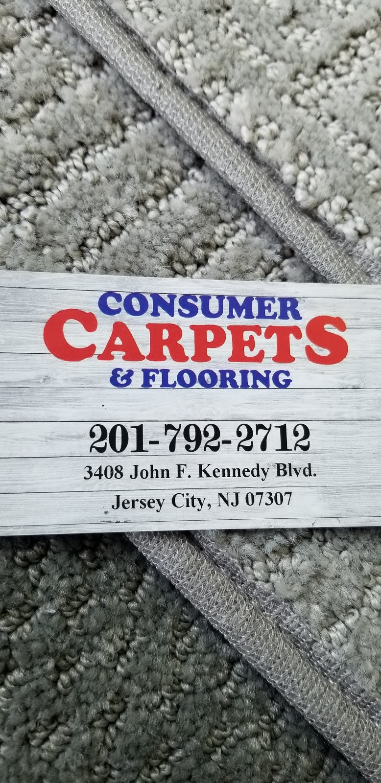 Consumer Carpets & Flooring | 3408 John F. Kennedy Blvd, Jersey City, NJ 07307, USA | Phone: (201) 792-2712