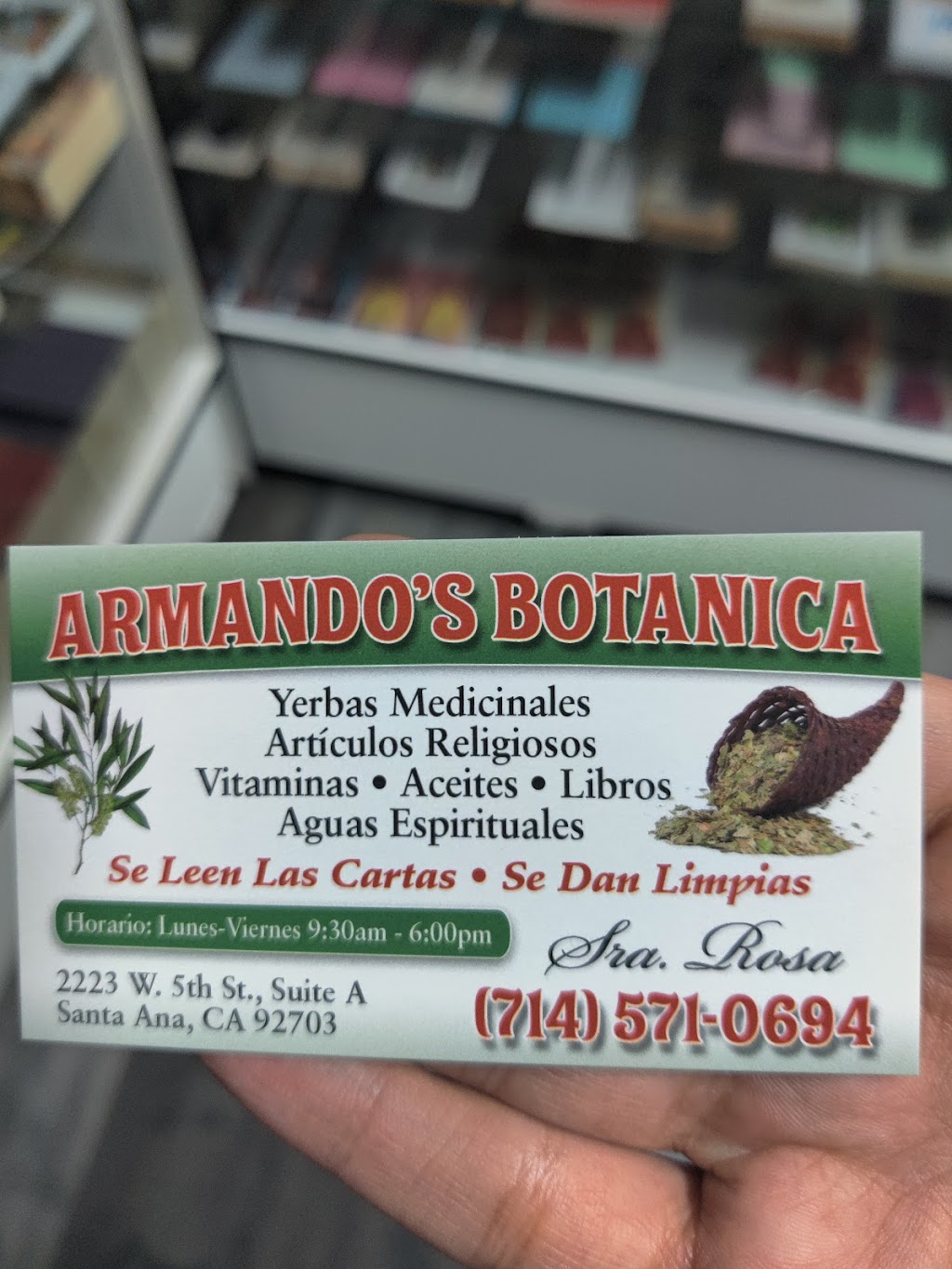 Armandos Botanica | 2223 W 5th St A, Santa Ana, CA 92703, USA | Phone: (714) 571-0694