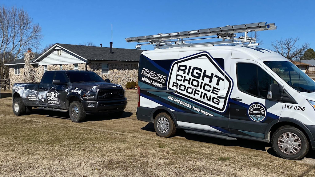 Right Choice Roofing, LLC | 17630 East 120th St N, Collinsville, OK 74021, USA | Phone: (918) 373-1526