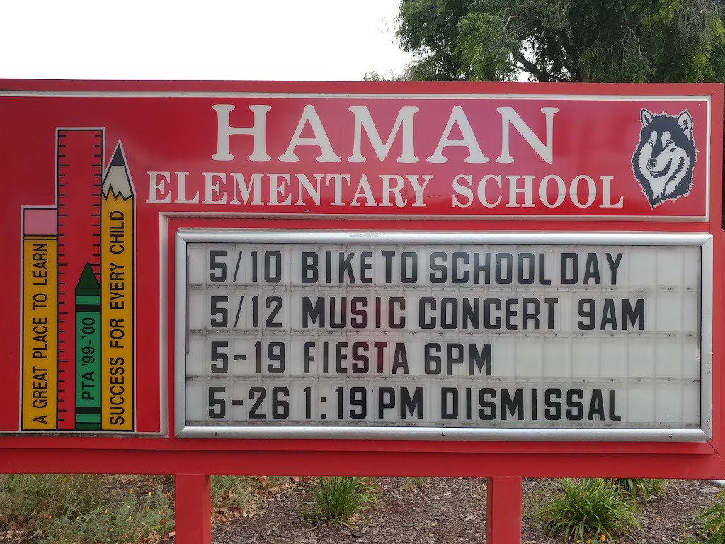 C.W. Haman Elementary School | 865 Los Padres Blvd, Santa Clara, CA 95050 | Phone: (408) 423-1400