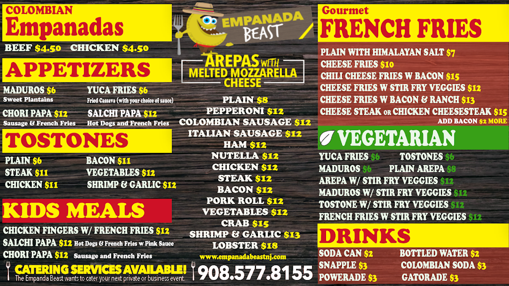 Empanada Beast | 1600 Perrineville Rd Suite 2-272, Monroe Township, NJ 08831, USA | Phone: (908) 577-8155