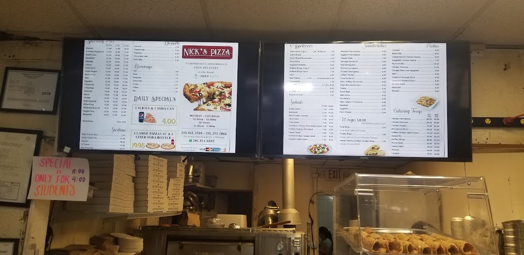 Nicks Pizza | 7715 John F. Kennedy Blvd, North Bergen, NJ 07047, USA | Phone: (201) 861-3588