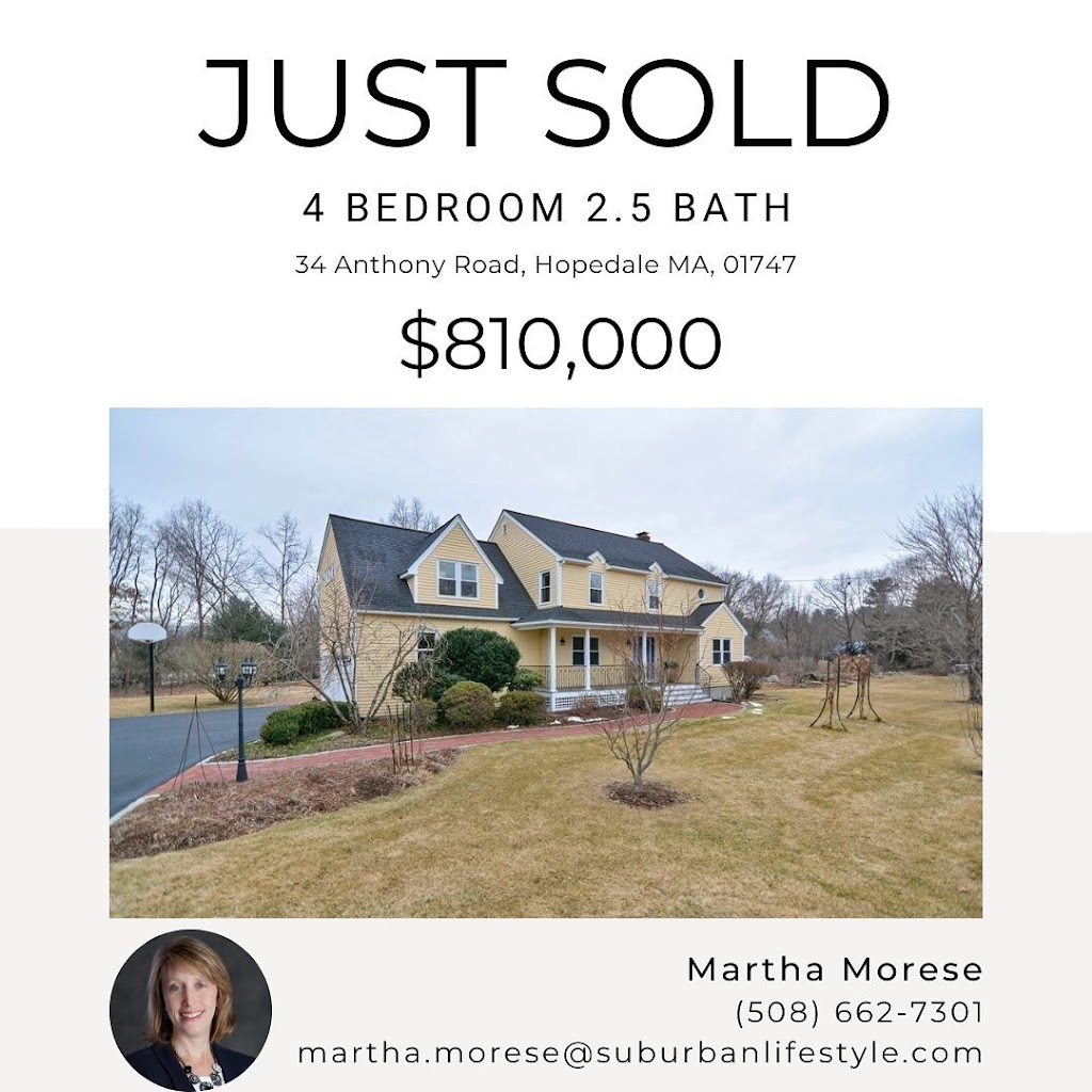 Martha Morese - Suburban Lifestyle Real Estate | 85 Main St, Hopkinton, MA 01748, USA | Phone: (508) 662-7301