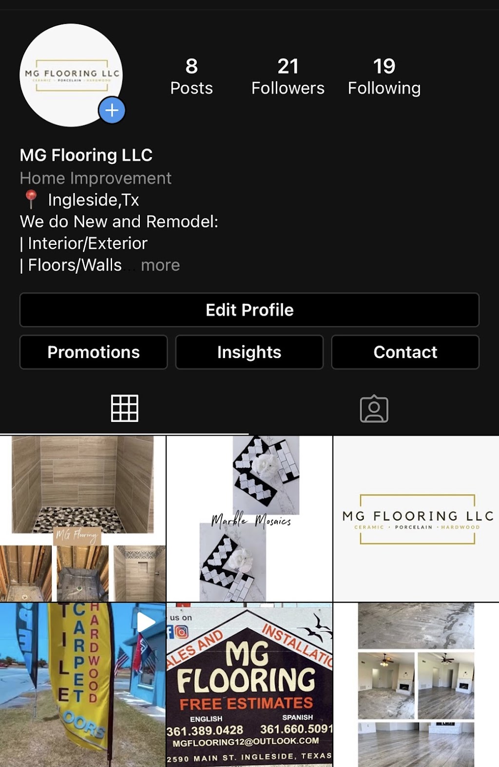 MG Flooring LLC | 2590 Main St, Ingleside, TX 78362, USA | Phone: (361) 238-4058