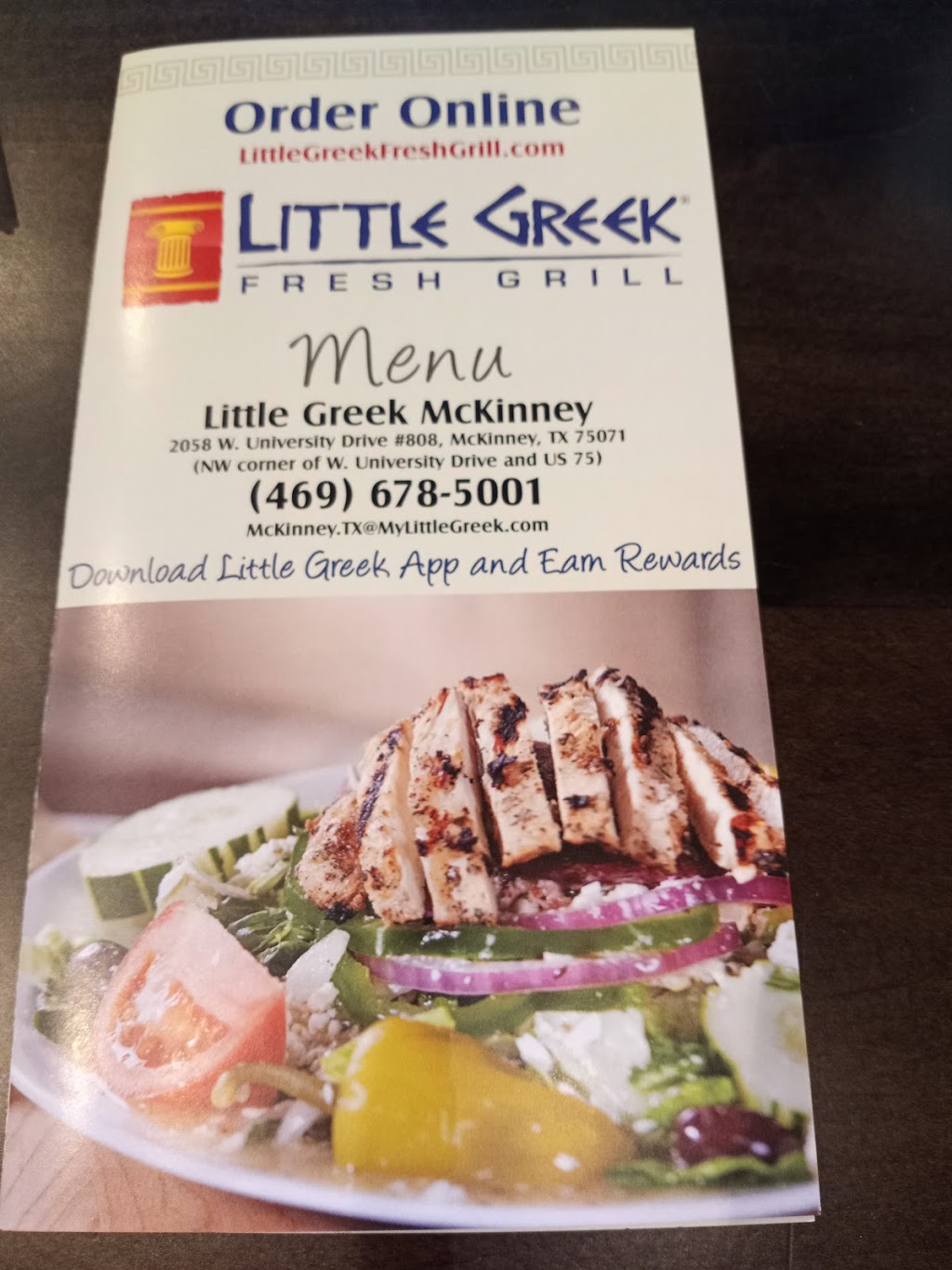 Little Greek Fresh Grill | 2058 W University Dr #808, McKinney, TX 75071, USA | Phone: (469) 678-5001