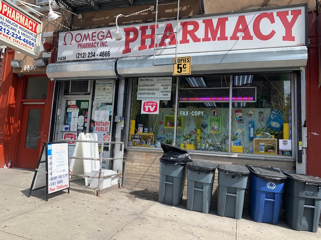 Omega Pharmacy | 1439 Amsterdam Ave # 1, New York, NY 10027, USA | Phone: (212) 234-4666