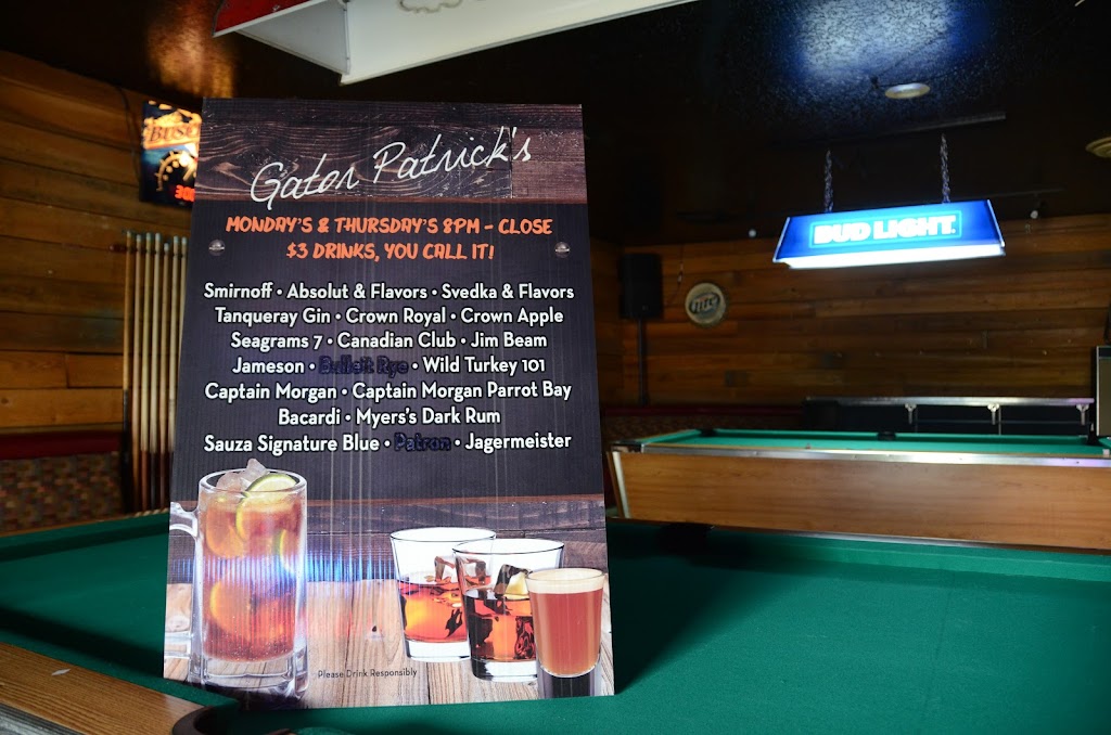 Gator Patricks Tavern | 620 E Macclenny Ave #2279, Macclenny, FL 32063, USA | Phone: (904) 259-1921