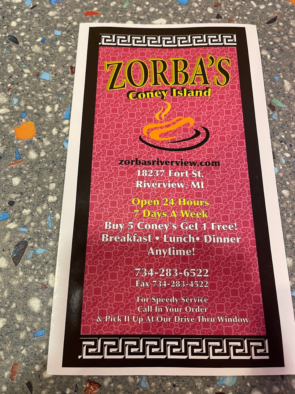 Zorbas Coney Island | 17543 Fort St, Riverview, MI 48193, USA | Phone: (734) 283-6522