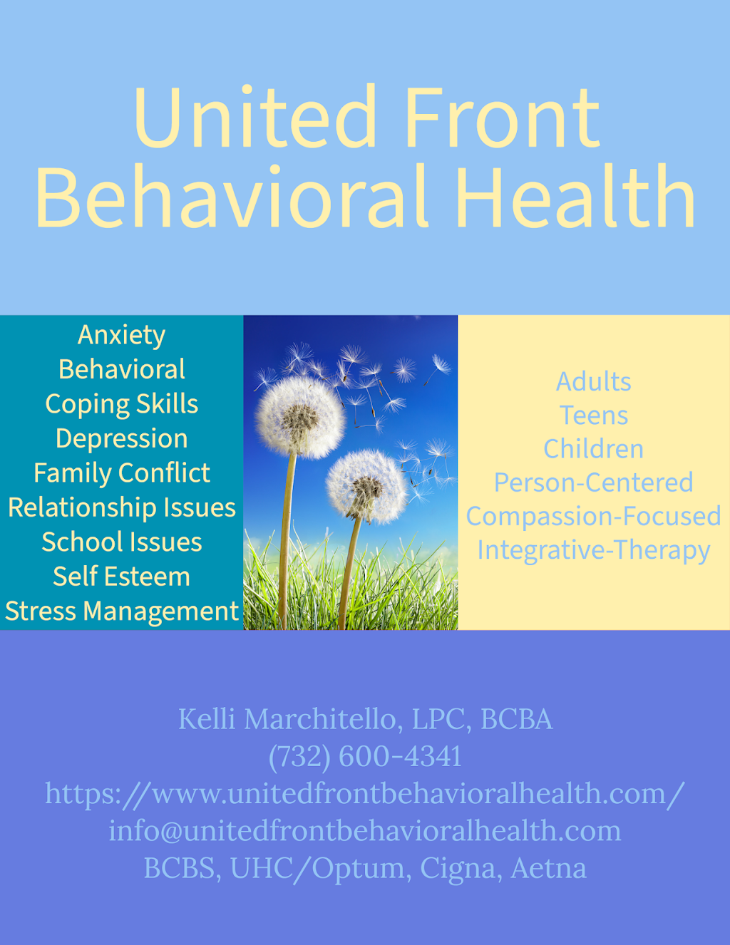 United Front Behavioral Health LLP | 200 Atlantic Ave Suite G, Manasquan, NJ 08736, USA | Phone: (732) 600-4341