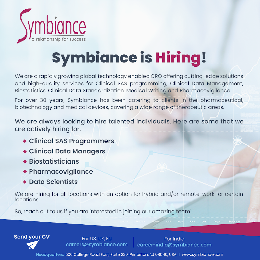 Symbiance Inc | 500 College Rd E Suite 415, Princeton, NJ 08540, USA | Phone: (609) 243-9050