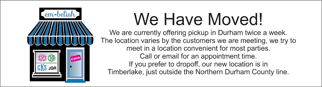 em-belish | 102 Continental Dr, Durham, NC 27712, USA | Phone: (919) 235-7669