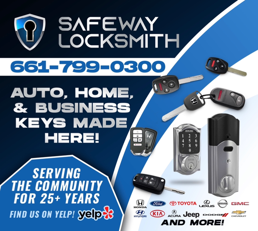 Safeway Locksmith | 27049 1/2 McBean Pkwy, Valencia, CA 91355, USA | Phone: (661) 799-0300