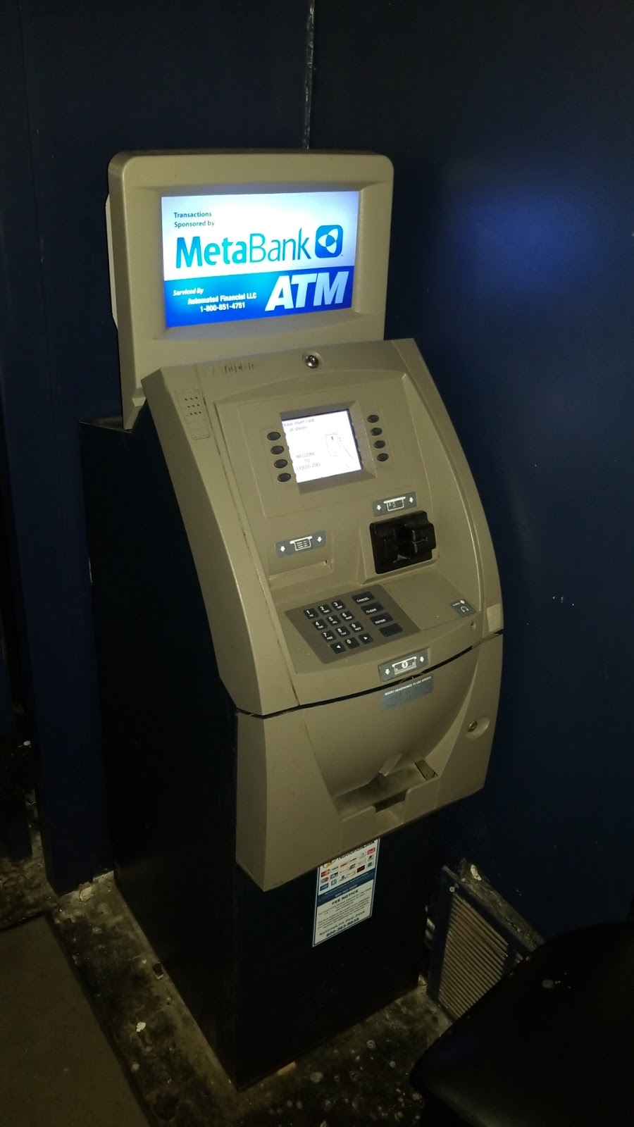 ATM Machine at Liquid Zoo | 2506 Knight St, Dallas, TX 75219, USA | Phone: (888) 959-2269