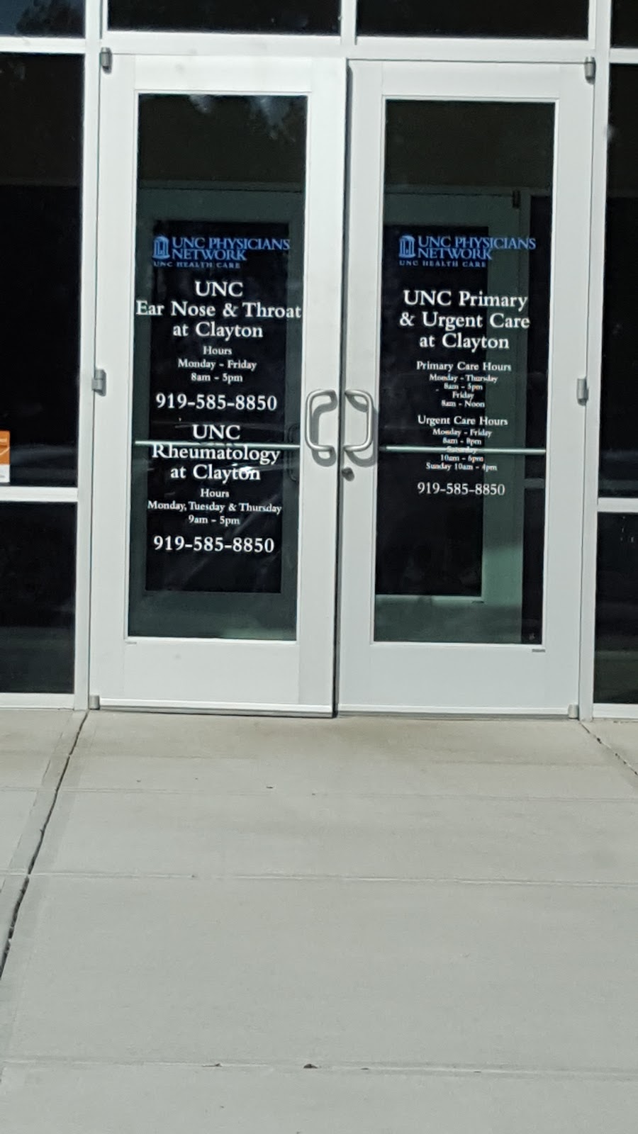 UNC Ear, Nose & Throat at Clayton | 34 Healthpark Wy Suite 100, Clayton, NC 27520, USA | Phone: (984) 215-4788