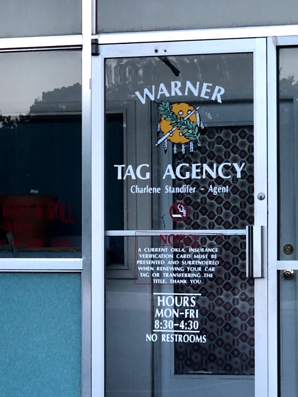 Warner Tag Agent | 806 3rd Ave, Warner, OK 74469, USA | Phone: (918) 463-3687