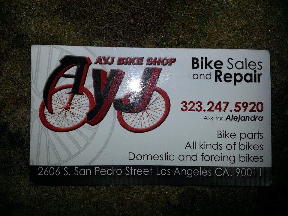 A Y J Bike Shop | 2606 San Pedro St, Los Angeles, CA 90011, USA | Phone: (323) 247-5920