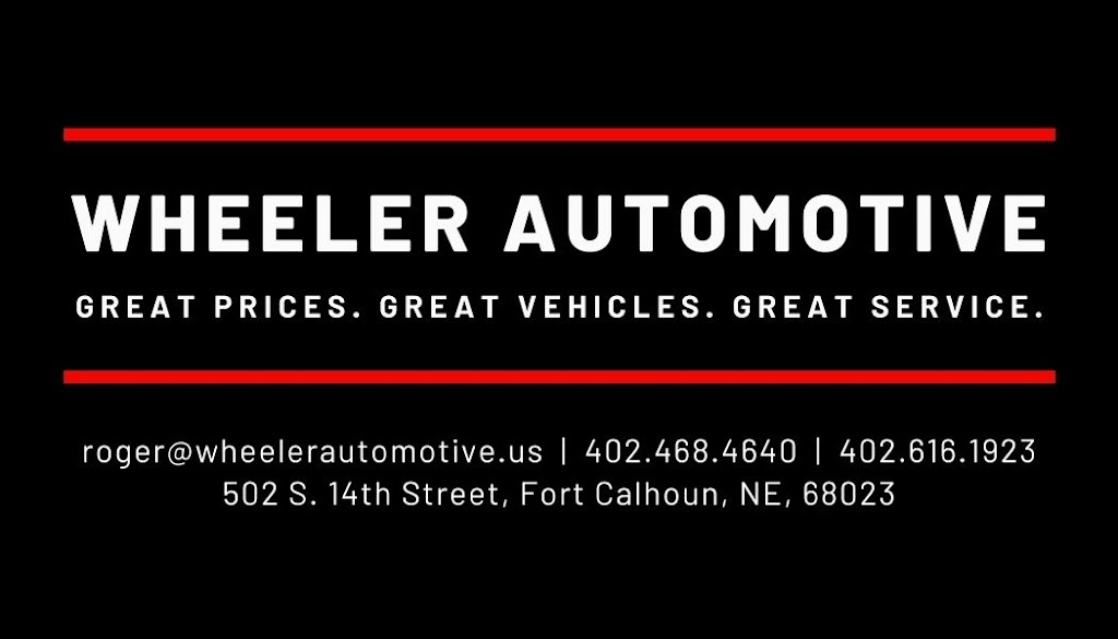 Wheeler Automotive | 502 S 14th St, Fort Calhoun, NE 68023, USA | Phone: (402) 468-4640