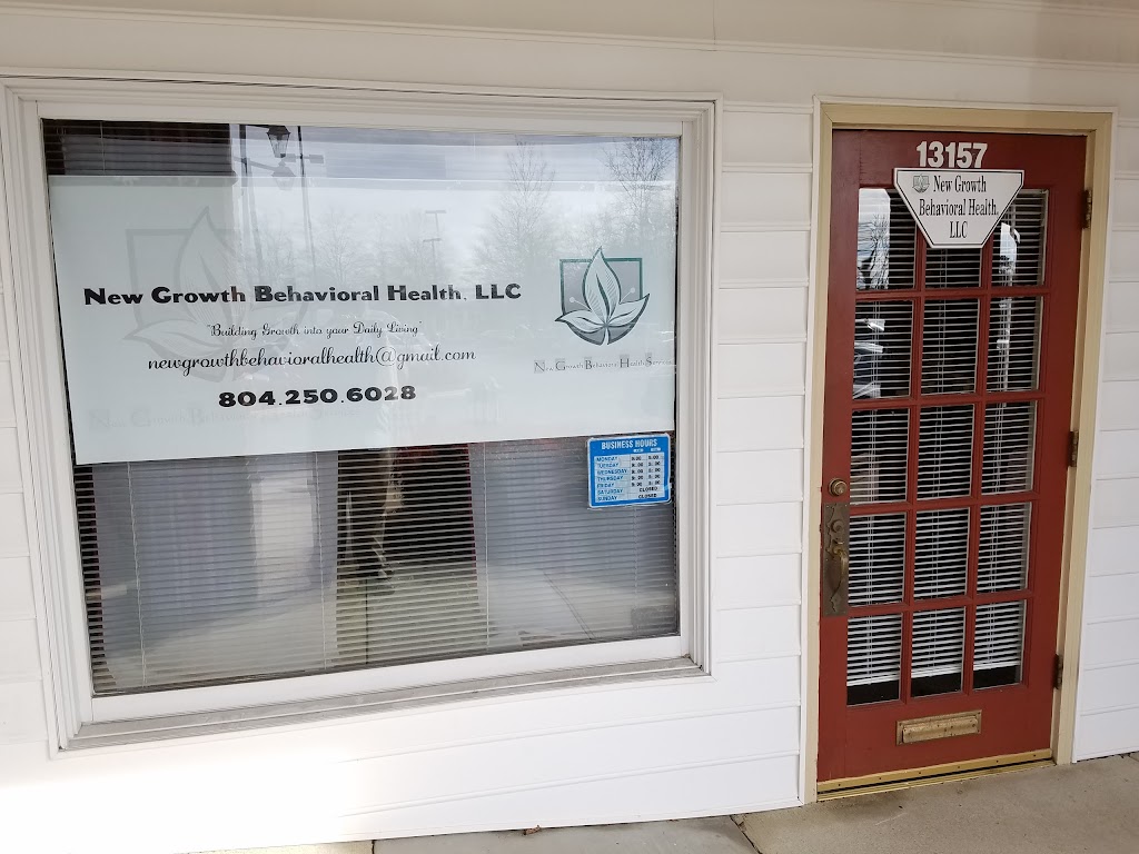 New Growth Bevioral Health, LLC | 13157 Rivers Bend Blvd, Chester, VA 23836, USA | Phone: (804) 250-6028