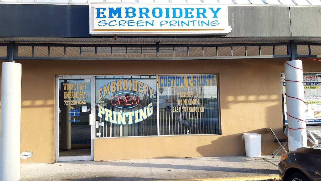 Work of Art Embroidery | 3101 FL-580 Suite D, Safety Harbor, FL 34695, USA | Phone: (727) 239-0346