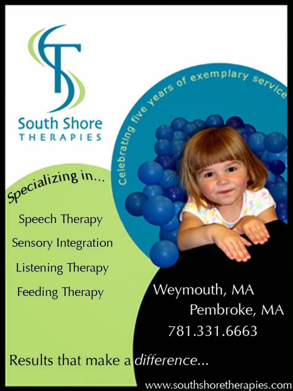South Shore Therapies | 42 Winter St, Pembroke, MA 02359, USA | Phone: (781) 335-6663