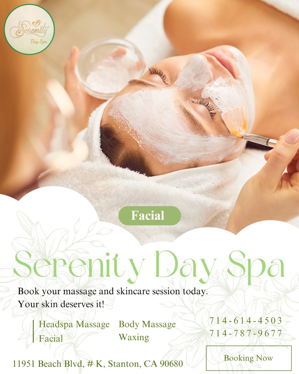 Serenity Day Spa in Stanton | 11951 Beach Blvd K, Stanton, CA 90680, USA | Phone: (714) 614-4503