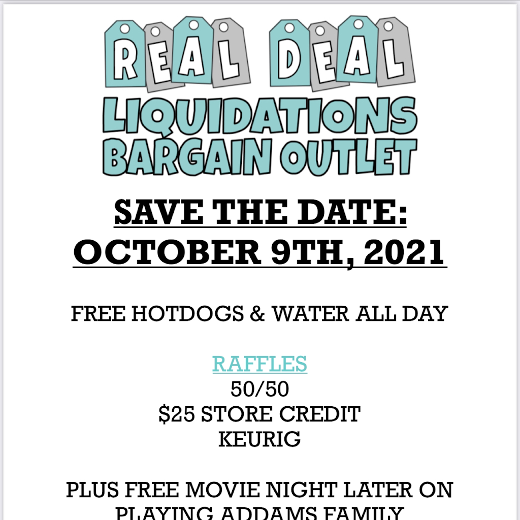 Real Deal Liquidations Bargain Outlet | 19189 15 Mile Rd, Clinton Twp, MI 48035, USA | Phone: (586) 354-8575