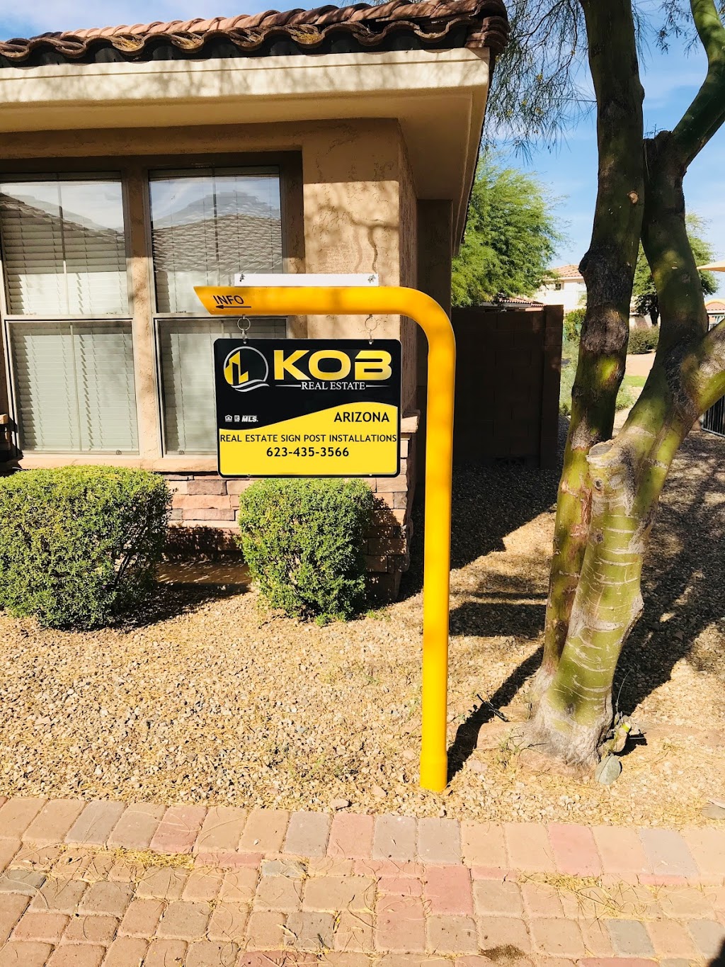 Arizona Real Estate Sign Post Installations | 6116 W Myrtle Ave, Glendale, AZ 85301, USA | Phone: (623) 435-3566