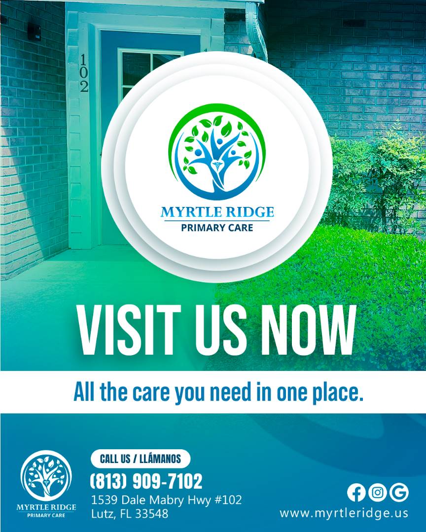 Myrtle Ridge Primary Care PA | 1539 Dale Mabry Hwy # 102, Lutz, FL 33548, USA | Phone: (813) 909-7102