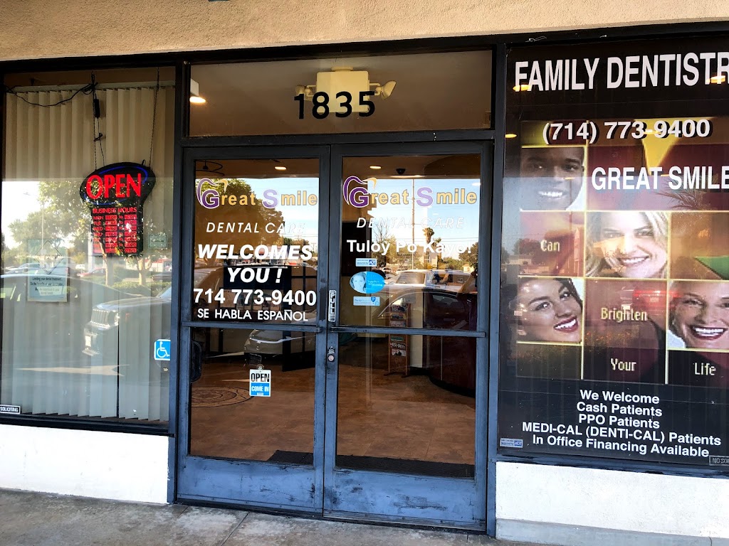 Great Smile Dental Practice | 1835 W Orangethorpe Ave, Fullerton, CA 92833, USA | Phone: (714) 747-9644