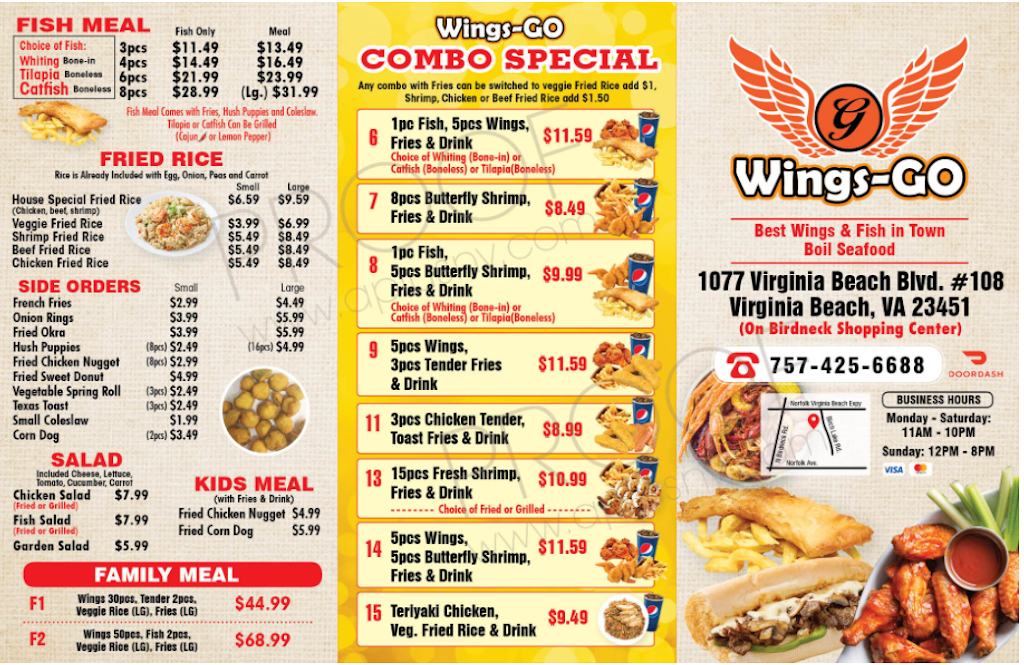 Wings-Go | 1077 Virginia Beach Blvd #108, Virginia Beach, VA 23451, USA | Phone: (757) 425-6688