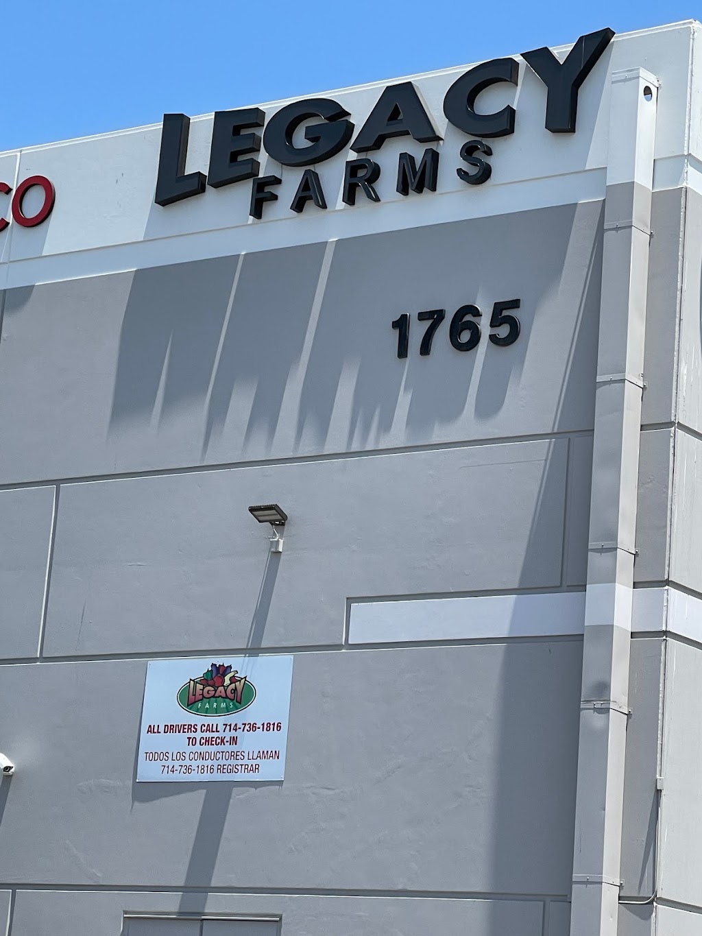 Legacy Farms LLC / Cal-Fresco Produce | 1765 W Penhall Way, Anaheim, CA 92801, USA | Phone: (714) 736-1800