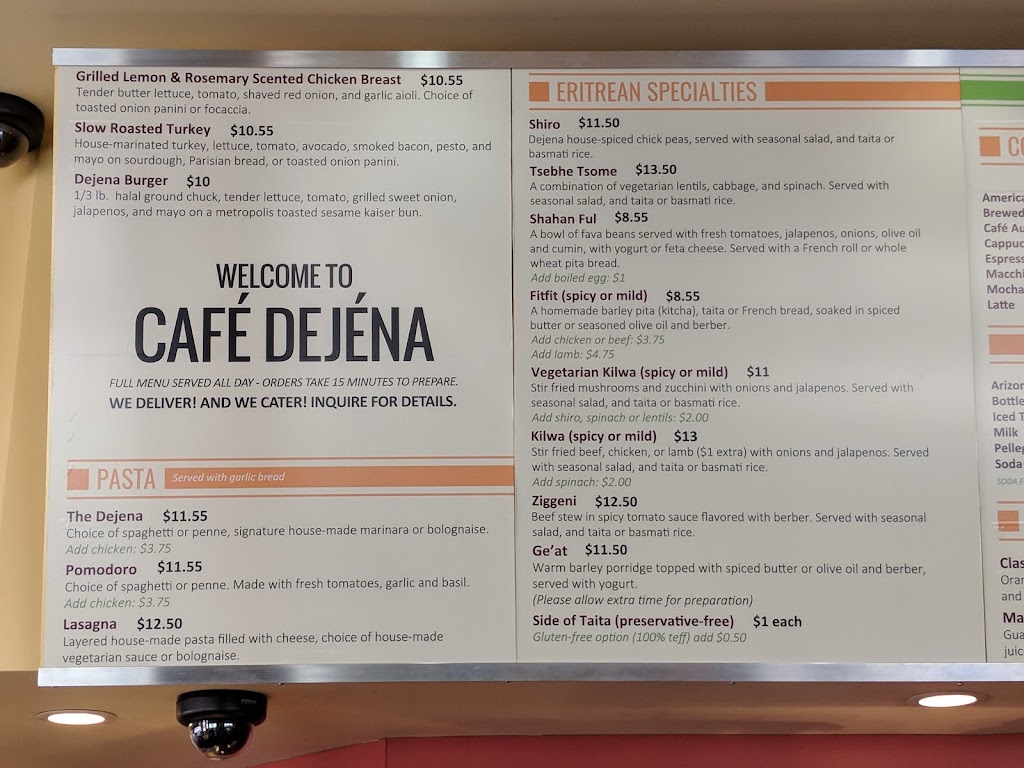 Cafe Dejena | 3939 Martin Luther King Jr Way, Oakland, CA 94609, USA | Phone: (510) 655-9328