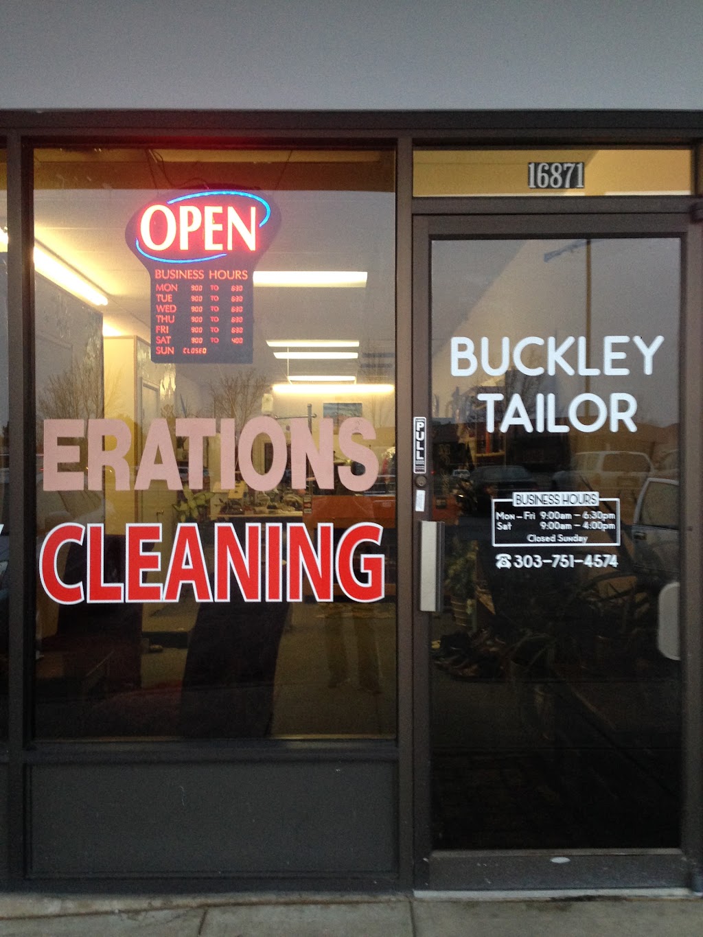 Buckley Alterations & Shoe Repair | 16871 E Iliff Ave, Aurora, CO 80013, USA | Phone: (303) 751-4574