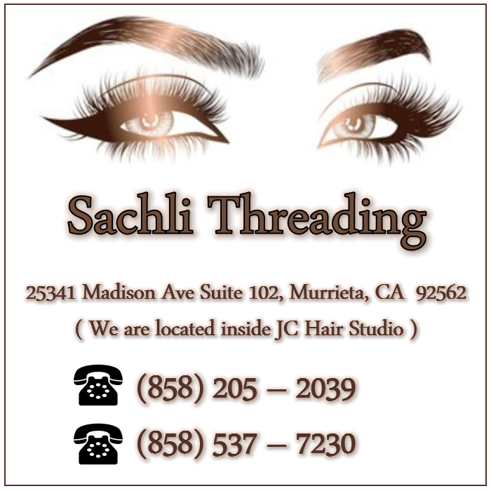 Sachli Threading | 25341 Madison Ave Suite 102, Murrieta, CA 92562, USA | Phone: (858) 537-7230