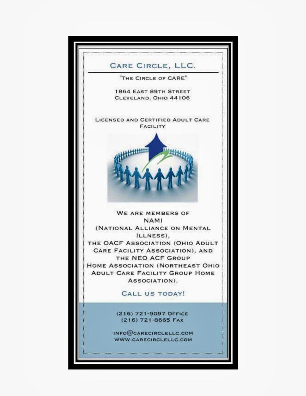 Care Circle, LLC. | 12602 Forest Ave, Cleveland, OH 44120, USA | Phone: (216) 561-2273