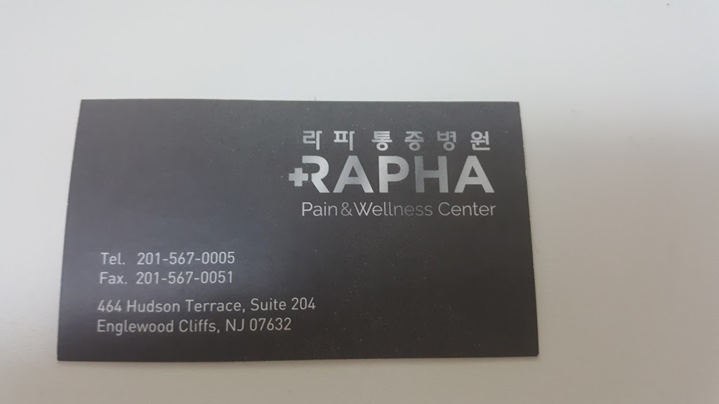 RAPHA pain & wellness center | 464 Hudson Terrace, Englewood Cliffs, NJ 07632, USA | Phone: (201) 567-0005