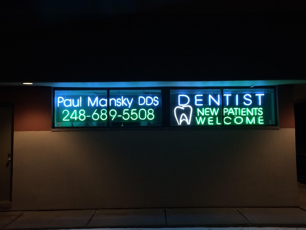 Paul Mansky DDS | 1155 E Long Lake Rd Suite 8, Troy, MI 48085, USA | Phone: (248) 689-5508